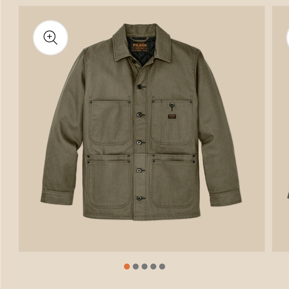 Filson Men's Worksmith Olive Jacket